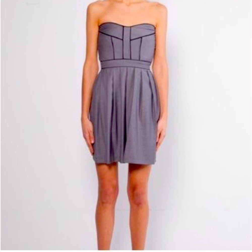 Valérie Dumaine Maura Dress strapless sweetheart neckline, made in Canada, sz M